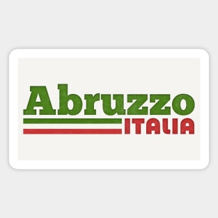 Abruzzo, Italia // Retro Italian Region Design Magnet